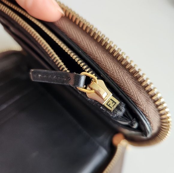 FENDI By the Way Leather Zip Around Compact Wallet - Picture 12 of 13